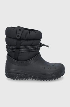 foto зимові чоботи crocs classic neo puff luxe boot колір чорний 207312