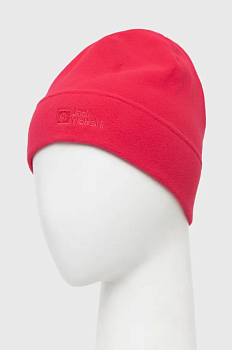 foto шапка jack wolfskin колір рожевий з тонкого трикотажу