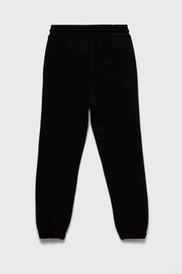 Podrobnoe foto дитячі спортивні штани calvin klein jeans колір чорний однотонні