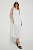 foto бавовняна сукня sisley колір білий midi розкльошена
