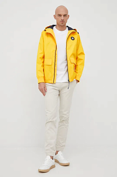 foto куртка pepe jeans lucas чоловіча колір жовтий перехідна