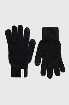 foto рукавички з домішкою вовни marc o'polo чоловічі колір чорний