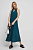 foto сукня з домішкою льону medicine колір бірюзовий midi розкльошена