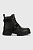 foto шкіряні черевики ugg w ashton lace up жіночі колір чорний на платформі
