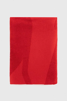 foto бавовняний рушник trussardi колір червоний
