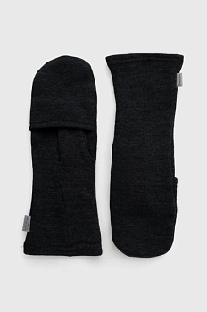 foto вовняні рукавички houdini alto чоловічі колір сірий