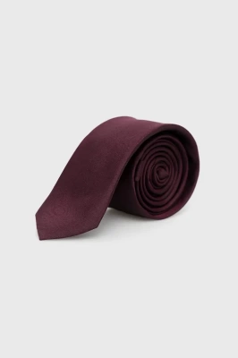 Podrobnoe foto шовковий галстук coccinelle колір бордовий
