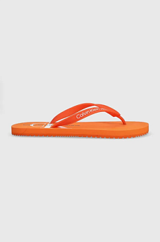 foto в'єтнамки calvin klein jeans beach sandal monogram tpu чоловічі колір помаранчевий