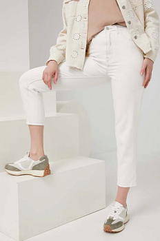 foto джинси answear lab premium denim жіночі колір білий висока посадка