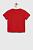 foto дитяча бавовняна футболка tommy hilfiger колір червоний однотонна