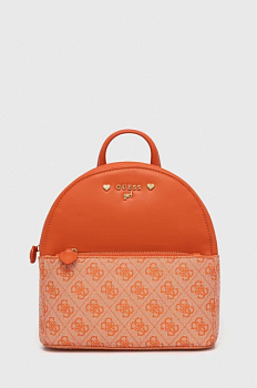 foto дитячий рюкзак guess колір помаранчевий малий візерунок