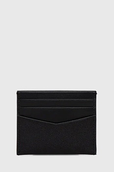 foto шкіряний чохол на банківські карти calvin klein jeans жіночий колір чорний