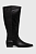 foto шкіряні чоботи vagabond nella жіночі колір чорний на плоскому ходу