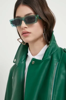 Podrobnoe foto сонцезахисні окуляри hugo жіночі колір зелений