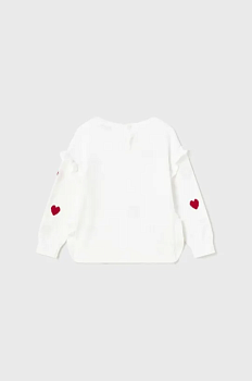 foto светр для немовлят mayoral колір білий легкий