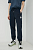 foto бавовняні спортивні штани marc o'polo чоловічі колір синій з аплікацією