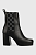 foto шкіряні черевики karl lagerfeld lavinia iii жіночі колір чорний каблук блок