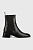 foto шкіряні черевики vagabond blanca жіночі колір чорний на плоскому ходу