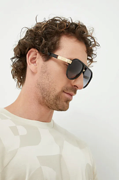 foto сонцезахисні окуляри dsquared2 чоловічі колір коричневий