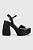 foto шкіряні сандалі jonak philippine vernis plisse колір чорний 3400030