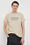 foto футболка з домішкою льону pepe jeans ricci колір бежевий з принтом