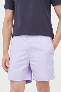 foto шорти polo ralph lauren чоловічі колір фіолетовий