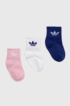 foto дитячі шкарпетки adidas originals hc9596 колір рожевий