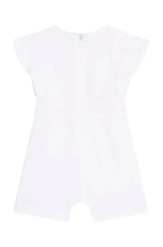 foto бавовняний ромпер для немовлят karl lagerfeld колір білий з бавовни