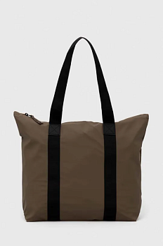 foto сумка rains 12250 tote bag rush колір коричневий