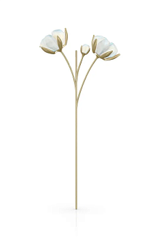 foto swarovski - декоративна квітка з кристалів garden tales - cotton