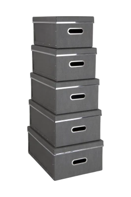 Podrobnoe foto bigso box of sweden набір коробок для зберігання joachim (5-set)