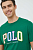 foto бавовняна футболка polo ralph lauren колір зелений з аплікацією