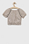 foto дитяча бавовняна блузка sisley колір бежевий