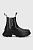 foto шкіряні черевики karl lagerfeld luna жіночі колір чорний на платформі kl42944f