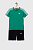 foto дитячий комплект adidas u tr-es 3s колір зелений
