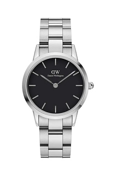 foto годинник daniel wellington iconic link жіночий колір срібний
