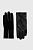foto шкіряні рукавички only жіночі колір чорний