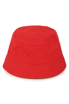 foto дитячий капелюх boss колір червоний з бавовни