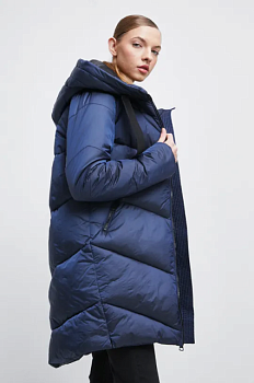 foto пальто medicine жіноче колір синій зимове