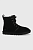 foto замшеві черевики ugg жіночі колір чорний на плоскому ходу утеплене