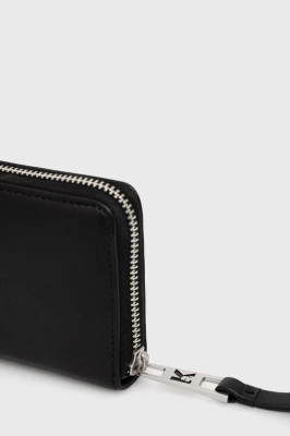 Podrobnoe foto шкіряний гаманець karl lagerfeld жіночий колір чорний