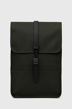 foto рюкзак rains 12800 backpack mini колір зелений великий однотонний