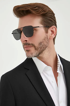 foto сонцезахисні окуляри bottega veneta чоловічі колір чорний