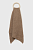 foto шарф pieces жіночий колір коричневий однотонний