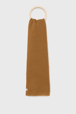 Podrobnoe foto шарф solid чоловічий колір коричневий однотонний