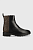 foto черевики calvin klein cleat ankle boot жіночі колір чорний на плоскому ходу