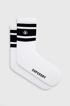 foto шкарпетки superdry чоловічі колір білий