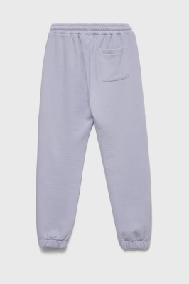 Podrobnoe foto дитячі спортивні штани calvin klein jeans колір фіолетовий однотонні
