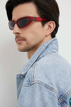 foto сонцезахисні окуляри hugo чоловічі колір червоний