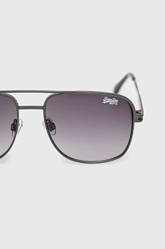 foto сонцезахисні окуляри superdry чоловічі колір сірий